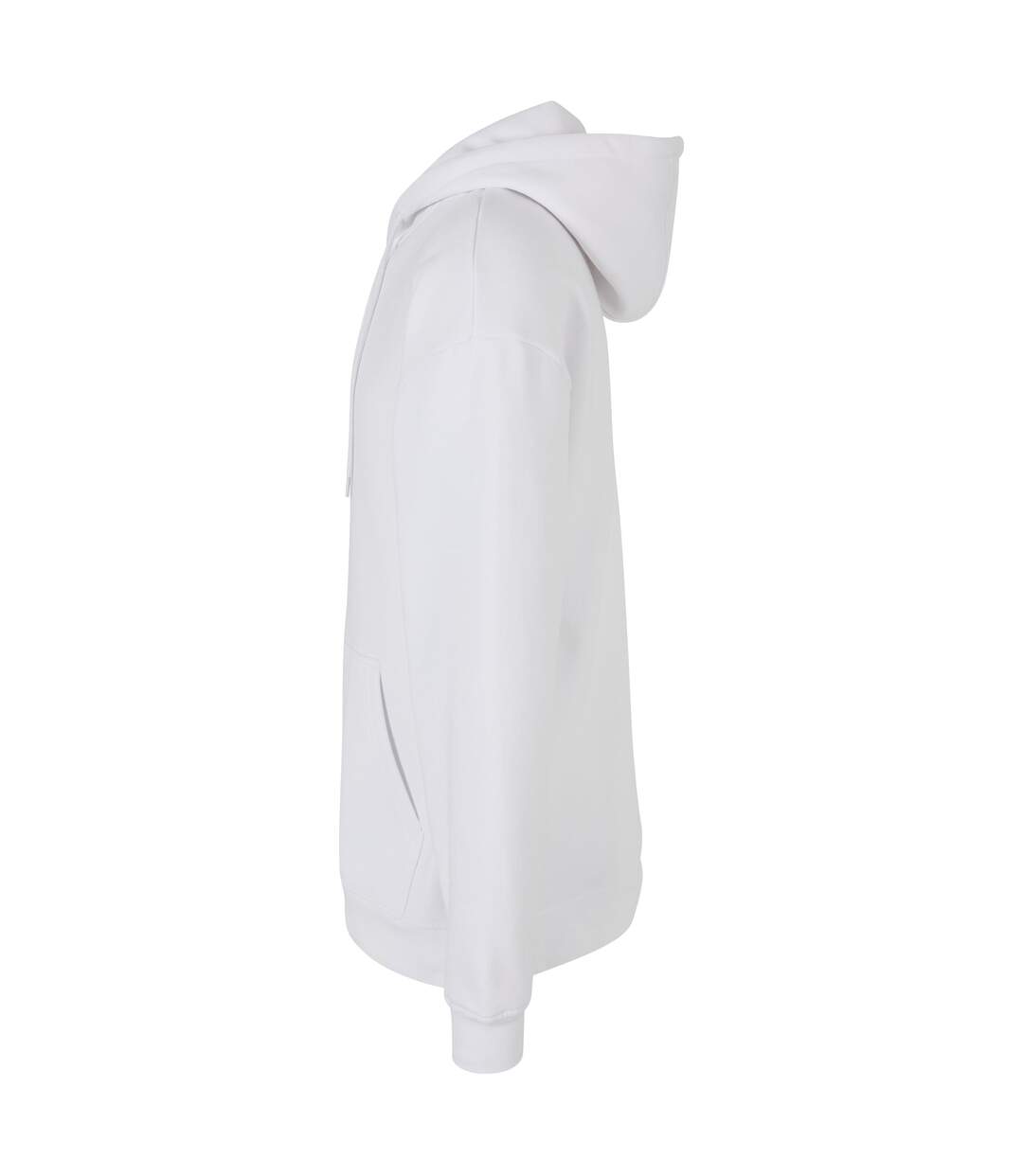 Mens Basic Oversized Hoodie Blanc Build Your Brand-3