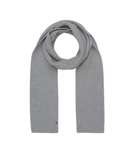 Childrens/kids Plain Knitted Scarf L Grey Tommy Hilfiger