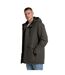 Mens lisbon waterproof parka dark khaki Animal