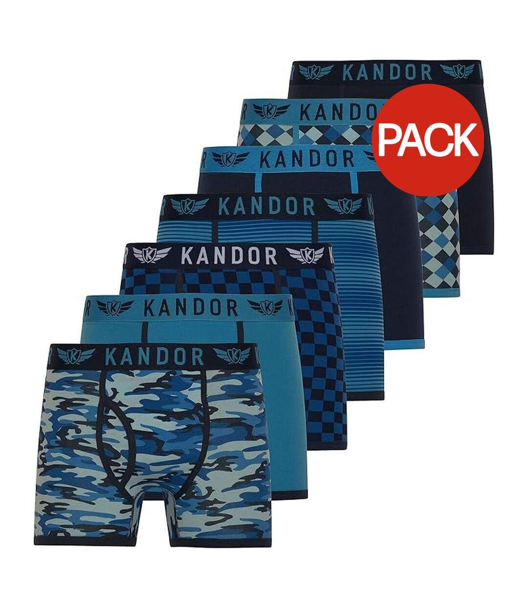 Boxers jeckers homme bleu Kandor-1