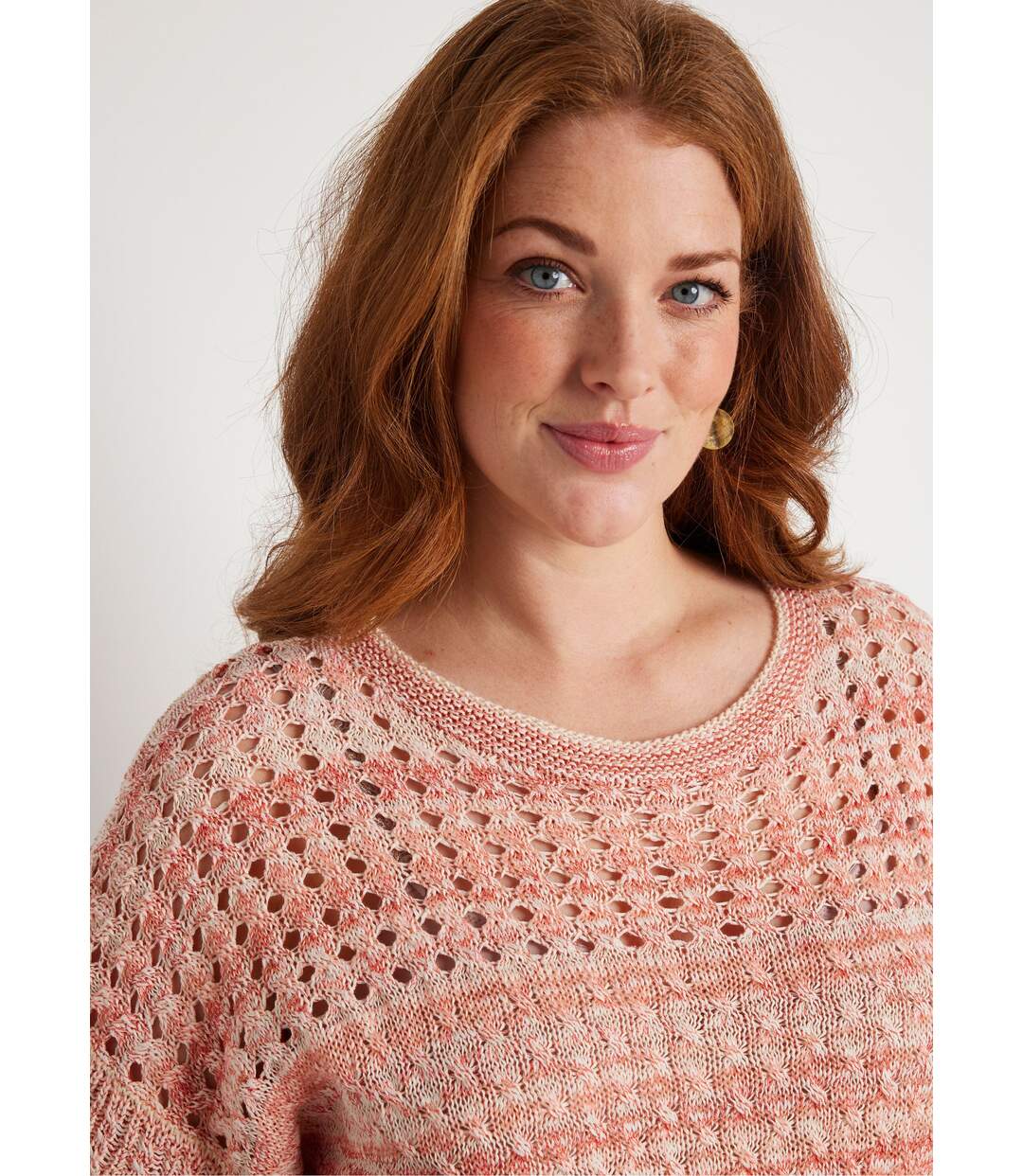 Pull ajouré col rond-4