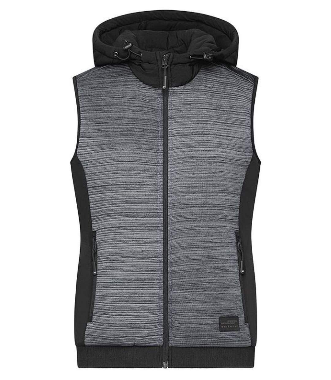 Bodywarmer gilet polaire workwear - Femme - JN1847 - gris foncé mélange