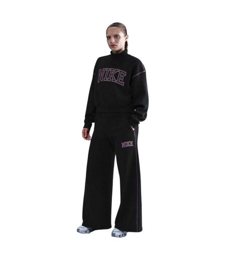 Ensemble Pantalon De Survêtement Motif/style Contour Du Logo Femme Noir Rose Nike