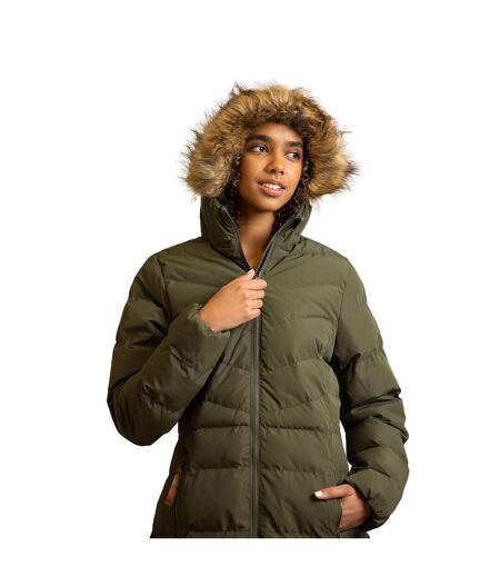 Womens/ladies Audrey Padded Jacket Dark Vine Green Trespass