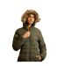 Womens/ladies Audrey Padded Jacket Dark Vine Green Trespass-1