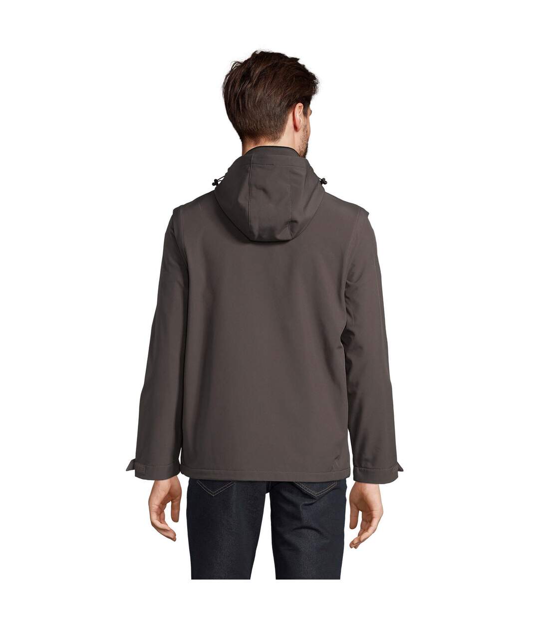 Veste Softshell Falcon Adulte Gris Charbon Uni SOLS-2