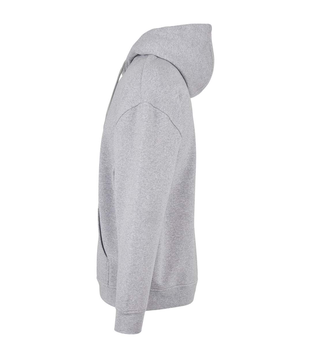 Sweat à capuche basic homme gris chiné Build Your Brand-3