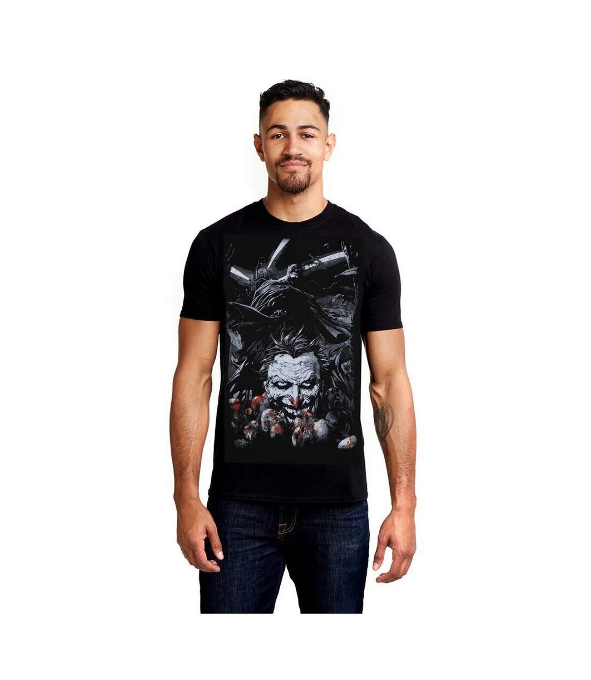 Batman T-Shirt Hommes Courroux (Noir/Blanc) - UTTV1120