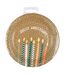 Lot de 6 Assiettes en Carton Anniversaire Kraft 18cm Naturel-3