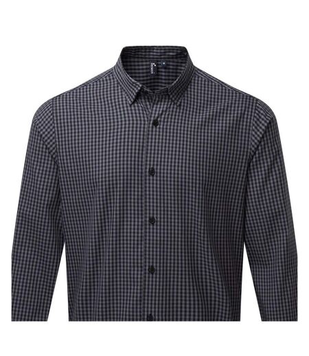Chemise Maxton Homme Gris Acier Noir Premier