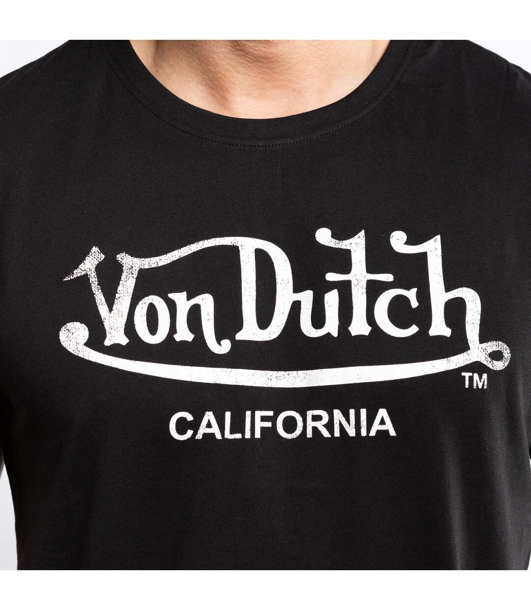 T-shirt col rond en coton homme Logo Vondutch