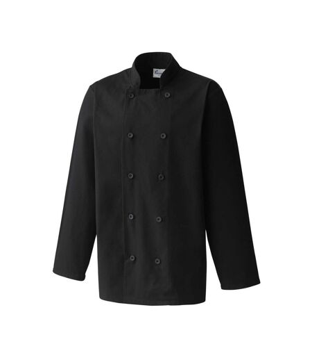 Unisex Adult Essential Long-sleeved Chef Jacket Black Premier