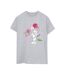 Disney Femme/Les femmes 101 Dalmatians Flowers Coton Boyfriend T-Shirt (Gris sportif) - UTBI26083-1