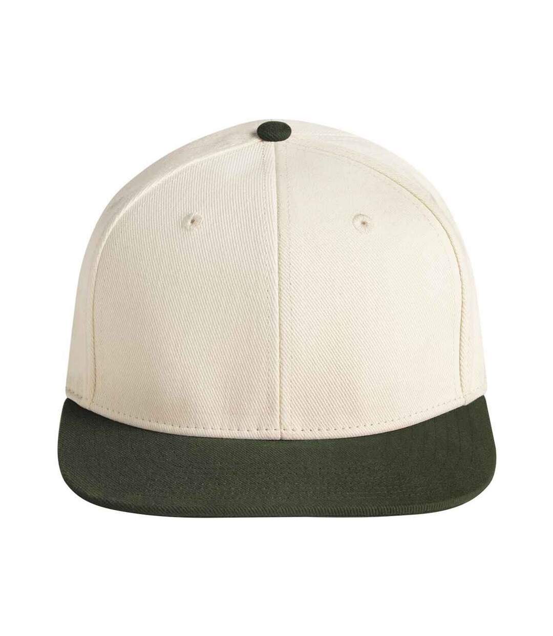 Casquette De Baseball Motif/style Contrasté Naturel Olive Foncé Beechfield-3