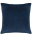 Harlington botany piped velvet floral cushion cover 50cm x 50cm petrol Wylder