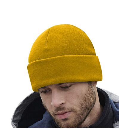 Beechfield Unisex Adult Cuffed Fleece Beanie (Mustard Yellow) - UTRW8267
