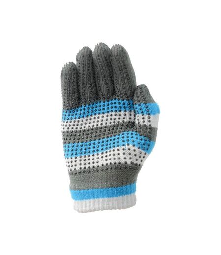 Hy5 Adults Magic Patterned Gloves (Blue/Gray) - UTBZ591