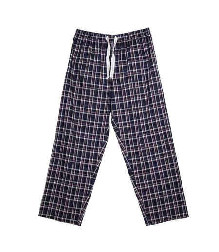Bas De Pyjama Motif/style À Carreaux Homme Bleu Noir Keanu