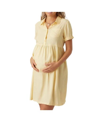 Robe jaune femme mamalicious lia