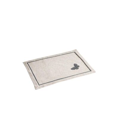 Set de Table Brodé Opaline 33x45cm Gris