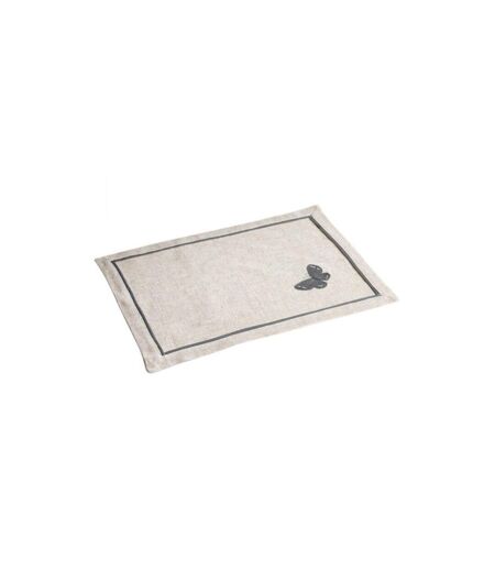 Set de Table Brodé Opaline 33x45cm Gris