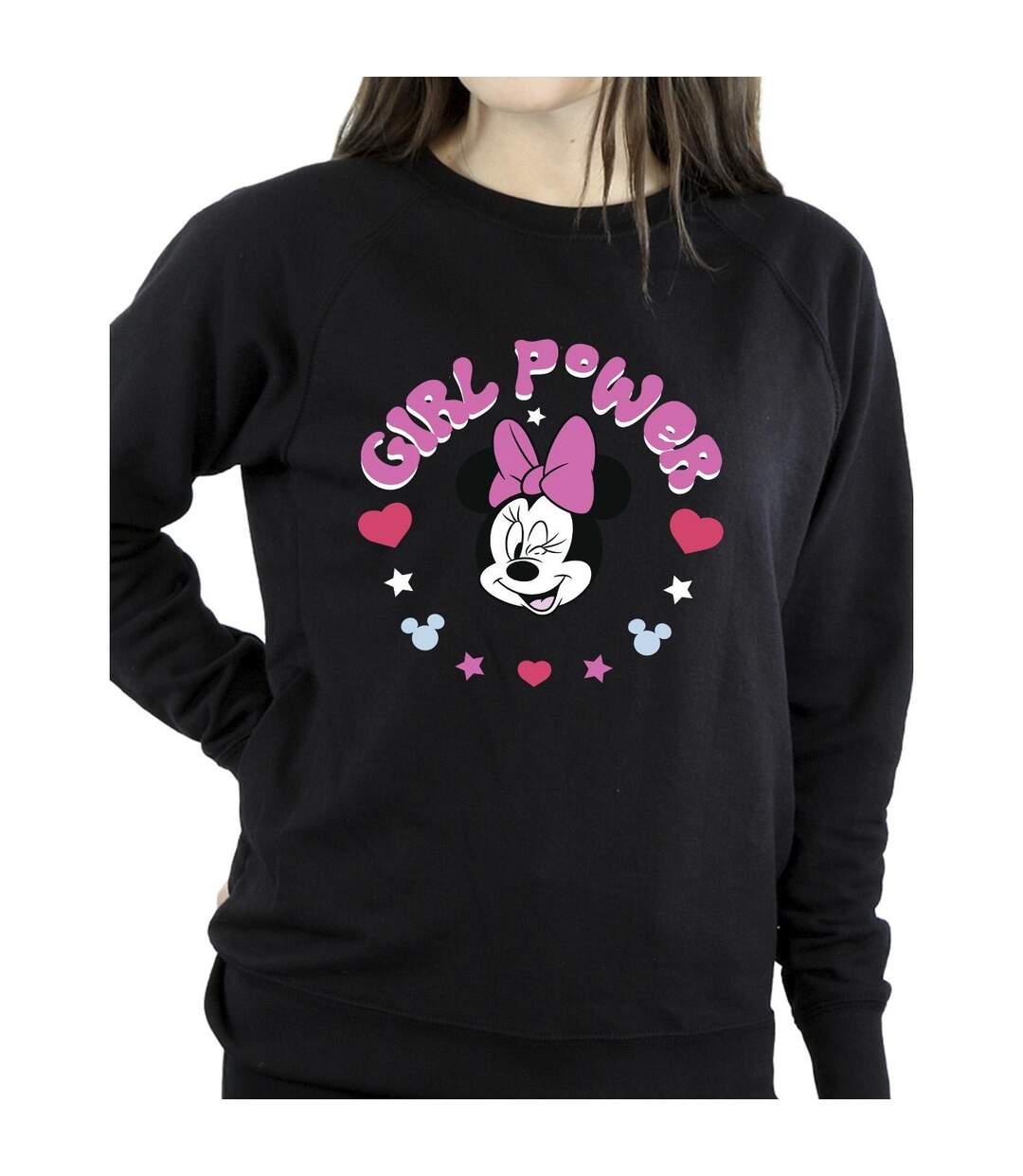 Disney Sweatshirt Minnie Mouse Girl Power - Femmes/Dames (Noir) - UTBI29156-3