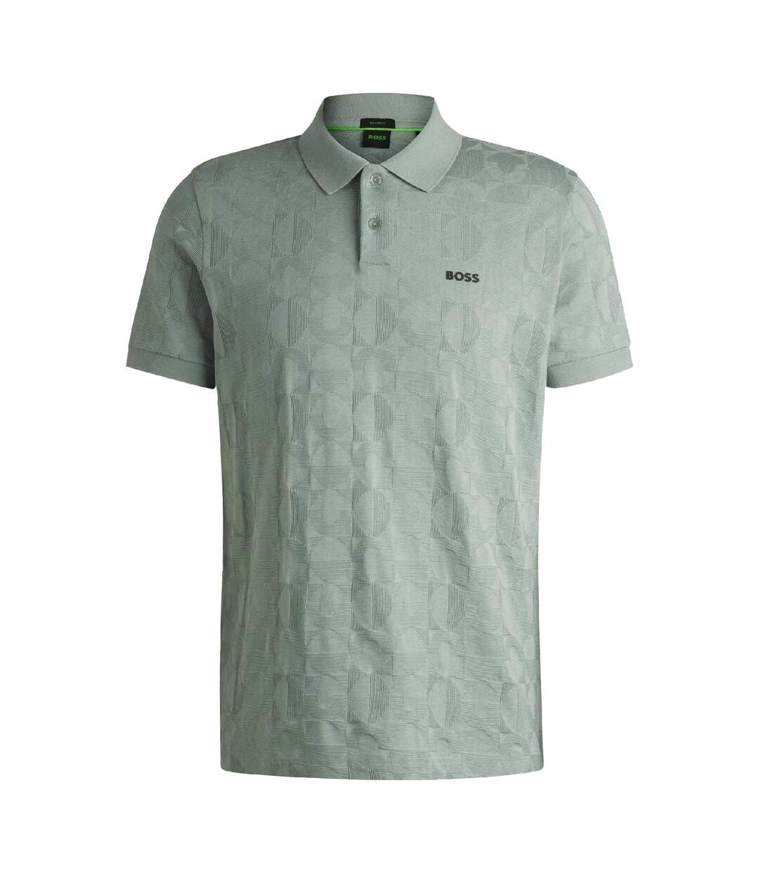 Polo Motif/style Cercle Pirax Homme Vert Boss-2