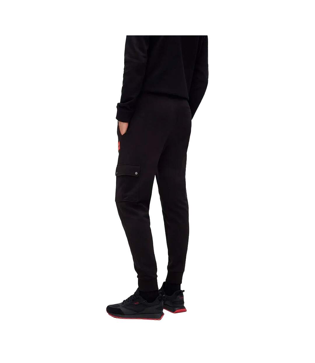 Mens Dwellrom Jogging Bottoms Black Hugo-3