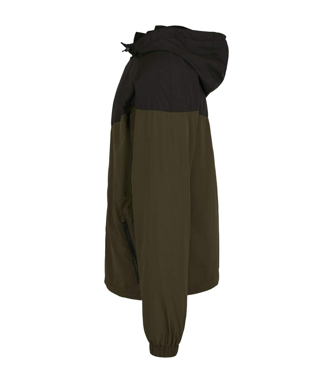 Veste Coupe-vent Adulte Olive Foncée Noir Build Your Brand-3