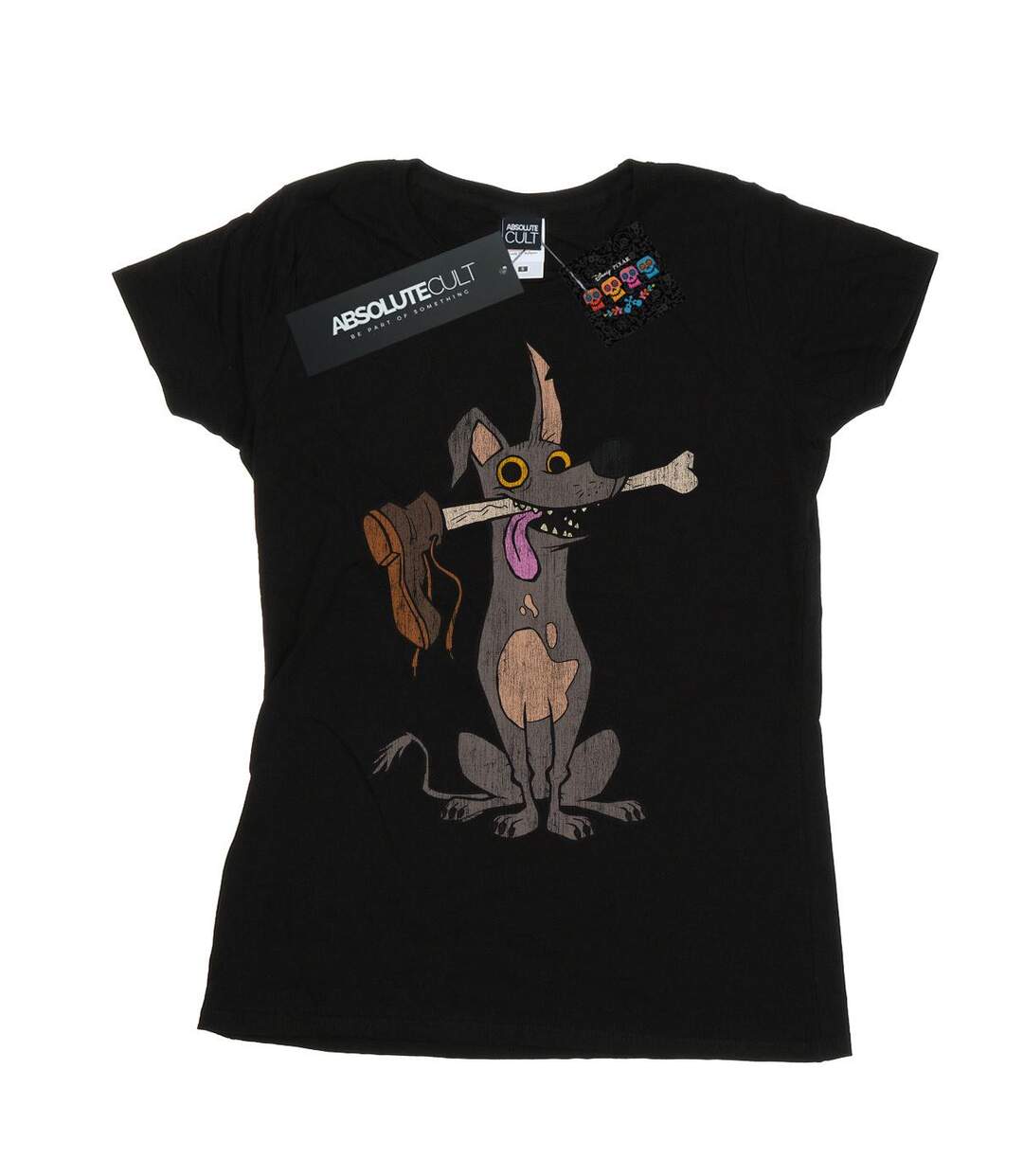 Disney T-shirt en coton Coco Dante with Bone Femme/Ladies (Noir) - UTBI14466-1