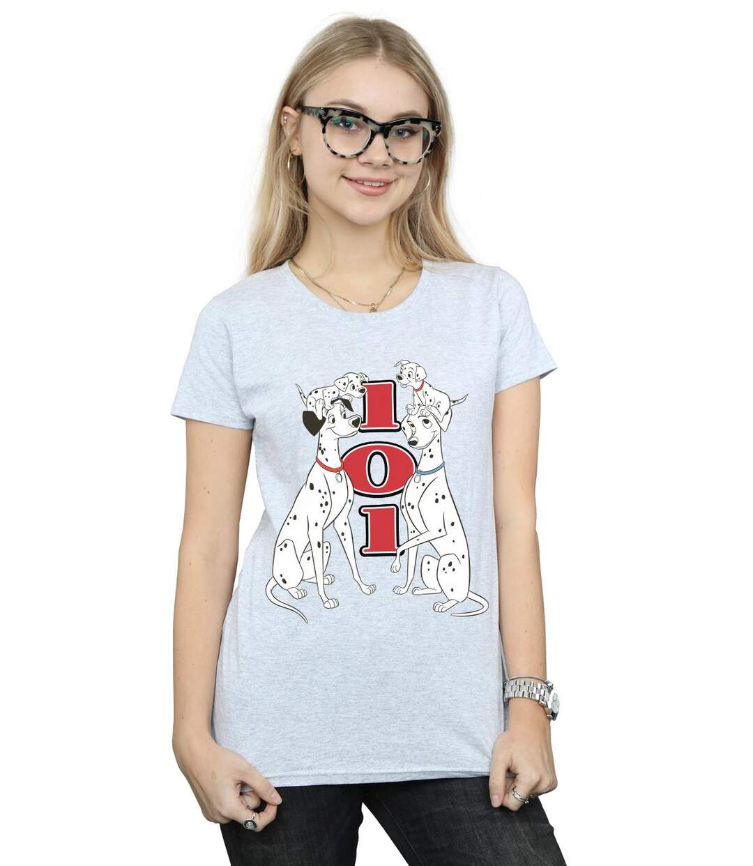 Disney - T-shirt DALMATIANS FAMILY - Femme (Gris chiné) - UTBI16230-2