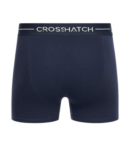 Pack of 3  Mens avocet boxer shorts  blue/navy/white Crosshatch