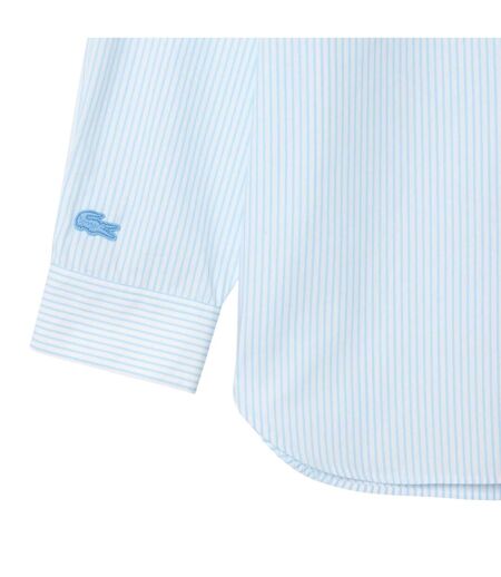 Chemise Style Crocodile Homme Bleu Blanc Lacoste