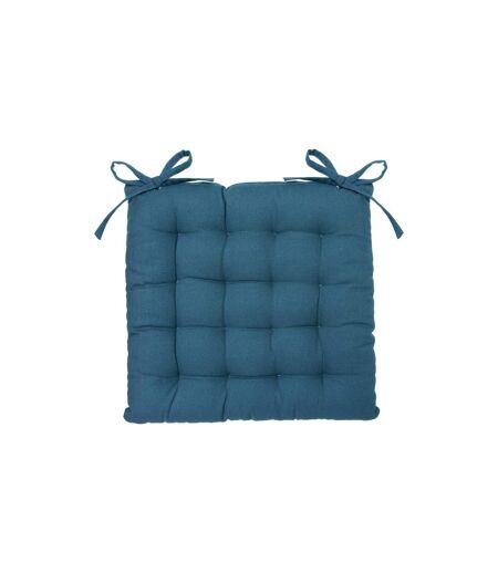 Galette de Chaise Loria 38x38cm Bleu Canard