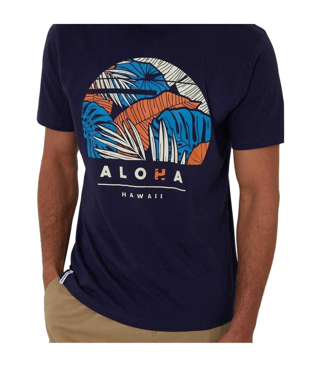 T-shirt Darwall Homme Bleu Marine Threadbare-4
