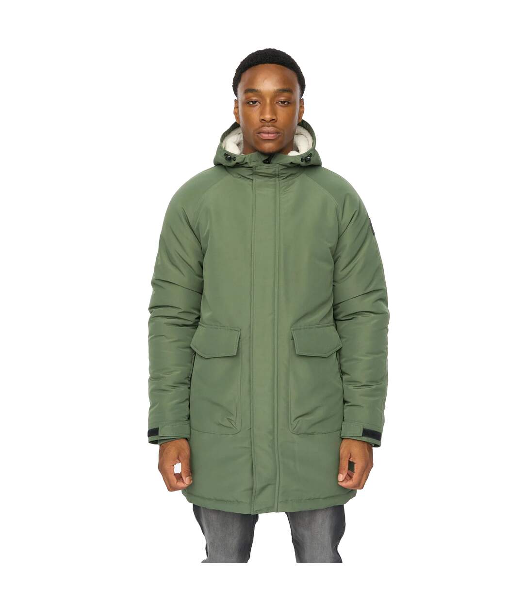 Mens Copfords Jacket Dark Olive Duck And Cover-2