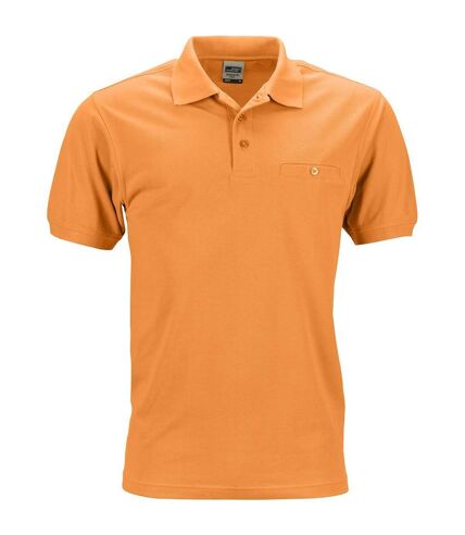 Polo homme poche poitrine - workwear - JN846 - orange