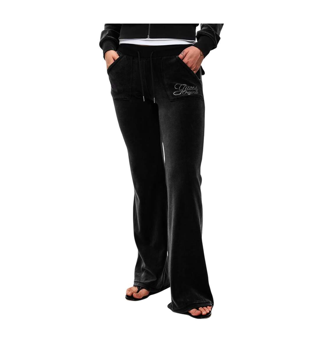 Pantalon De Survêtement Femme Noir Vif Guess-1