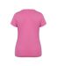 Womens/ladies Classic Butterfly Flowers T-shirt Pink Marl Lee Cooper-2