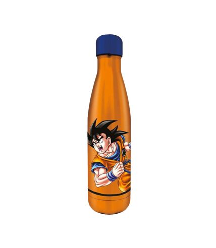 Dragon Ball Z Goku Metal 540ml Water Bottle (Orange/Blue) (One Size) - UTPM8135