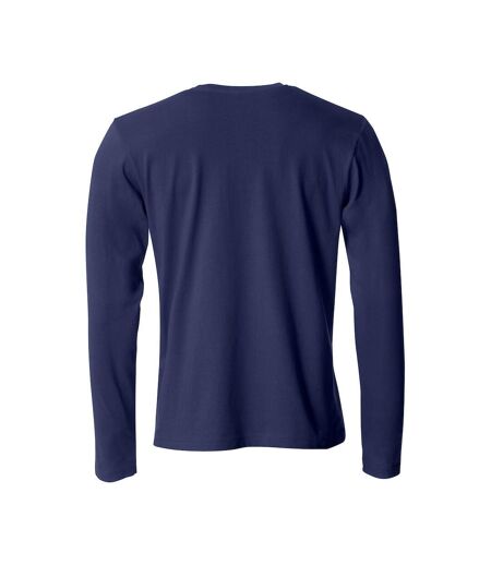 T-shirt Basic Homme Bleu Marine Foncé Clique