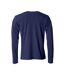T-shirt Basic Homme Bleu Marine Foncé Clique-2