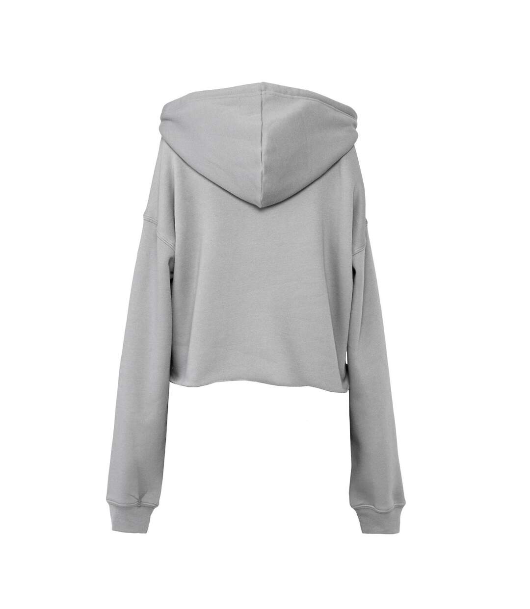 Sweat court à capuche femme gris orage Bella + Canvas