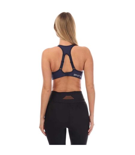 Womens/ladies Series-3 Hi-impact Sports Bra Navy Skins