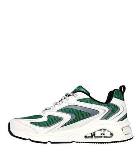 Womens/ladies tres-air uno street fl-air trainers white/green Skechers