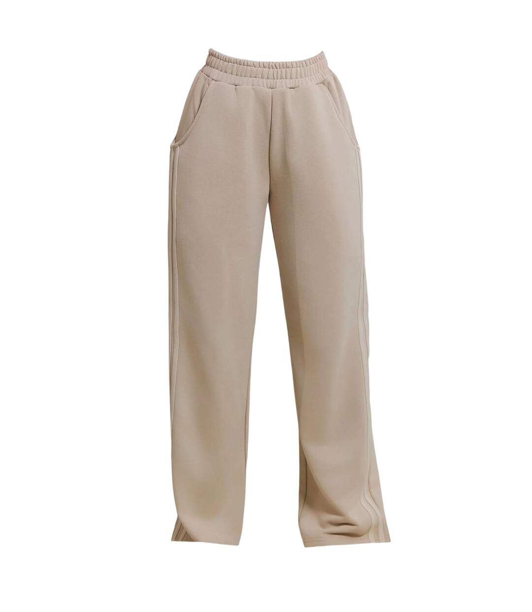 Pantalon De Jogging Femme Beige Gris Mars-2