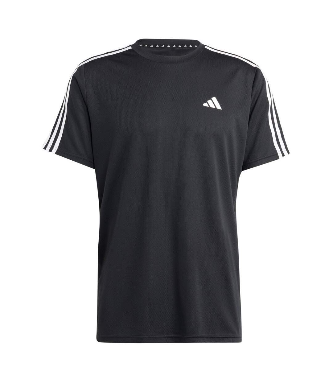 T-shirt Entraînement Motif/style 3 Rayures Essentials Homme Noir Adidas-1