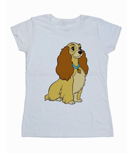 Disney - T-shirt LADY AND THE TRAMP LADY SPAGHETTI HEART - Femme (Blanc) - UTBI16185