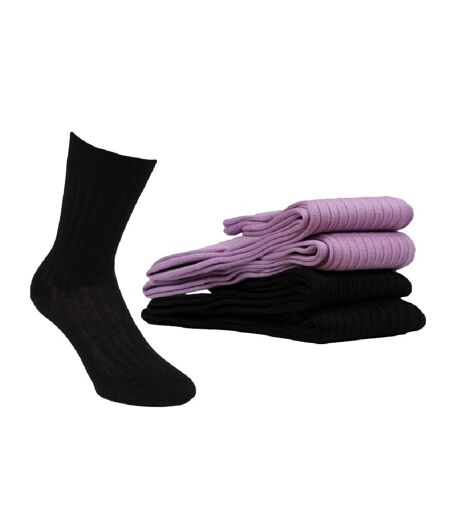 Chaussettes Homme Lot de 4 Fil d'Ecosse