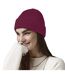 Beechfield Heritage Ladies/Womens Premium Plain Winter Beanie (Burgundy) - UTPC2126